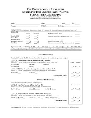 Past Test Data .